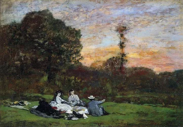 La famille Manet pique-niquant, 1866